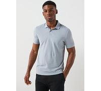 BOSS Pio 1 Regular Fit Tonal Logo Polo Shirt, Grey, Size L, Men Grey