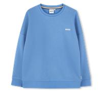 Boss - Plain Round-neck Sweatshirt - Girblue - Boy - 14 Years