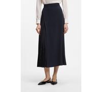 BOSS Pleat-front A-line midi skirt - Style Vateza, 50518840 Dark Blue 12