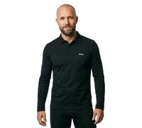 Boss Mens BOSS GREEN Long-Sleeve Polo Top with Logo Detail (Plisy) S Black