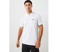 BOSS Polo Ao Zone Regular Fit Cotton Polo Shirt - White, White, Size S, Men White