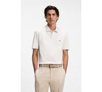 BOSS Polo shirt in mercerised cotton with Double B monogram - Style C-Parris 01, 50555829 Natural M