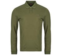Boss Passerby 10256683 Long Sleeve Polo Green L Men