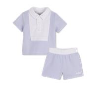 Boss - Polo + Shorts Set - Pale Blue - Boy - 6 Months