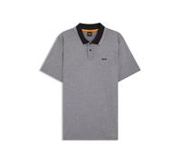 BOSS Poloshirt Aus Baumwoll-piqué Mit Logo-Print Black