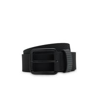 BOSS Porsche x BOSS belt in Italian leather with patterned keeper - Style Peter_PdP-L_Sz35_PS, 50548406 Black 34