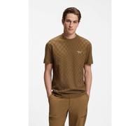 BOSS Porsche x BOSS cotton T-shirt with Pasha pattern - Style TS_PS Icons70 Jacq, 50570921 Brown S