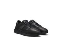 BOSS Porsche x BOSS leather trainers with perforated details - Style Vinston_Runn_PS, 50573571 Black 6