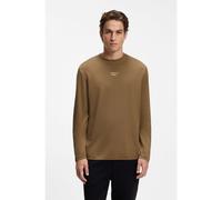 BOSS Porsche x BOSS long-sleeved T-shirt with gloss logo - Style TS_PS Icons70 Long, 50569474 Brown L