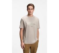 BOSS Porsche x BOSS T-shirt with gloss artwork - Style TS_PS Icons70 Car, 50569582 Light Beige XXL