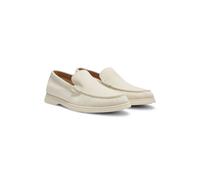 BOSS Portuguese-made suede loafers with contrast sole - Style Sienne_Loaf_sd_N, 50543083 White 5