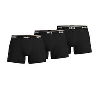 BOSS Mens BoxerBr 3P Power Three-Pack of Stretch-Cotton Boxer Briefs with Logos