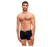 BOSS 3 Pack Power Cotton Stretch Boxer Briefs - Black/White/Grey
