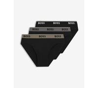 BOSS Three-pack of logo-waistband briefs in stretch cotton - Style Brief 3P Power, 50554683 Black L