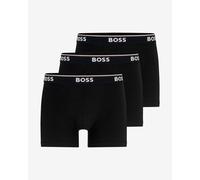 BOSS Mens BoxerBr 3P Power Three-Pack of Stretch-Cotton Boxer Briefs with Logos