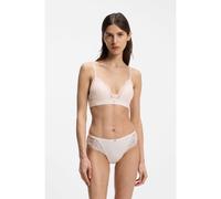 BOSS Premium lace bralette with mesh pleating - Style TRIANGLE_BLOSSOM, 50556193 light pink XS