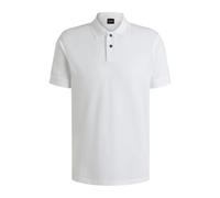 Boss Orange Prime Mens Cotton-Piqué Polo Shirt with Logo Print NOS - White - Size Large
