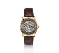 BOSS PRINCIPLE SKELETON Gold-tone automatic watch with skeleton dial - Style PRINCIPLE SKELETON, 58244941 Brown pcs.