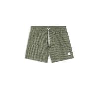BOSS Printed Swim Shorts with Logo Badge
