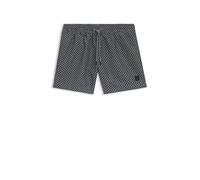 BOSS Printed Swim Shorts with Logo Badge