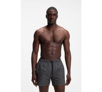 BOSS Printed swim shorts with logo badge - Style Vibe, 50518968 Black Patterned M
