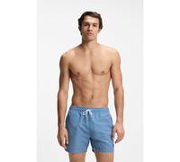 BOSS Printed swim shorts with logo badge - Style Vibe, 50518968 Light Blue S
