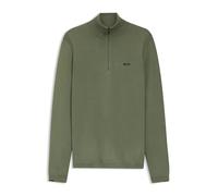 BOSS Pullover Aus Baumwolle Mit Kurzem Reißverschluss
