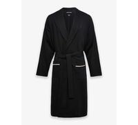 Boss Pure Cotton Dressing Gown Black