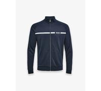 Boss Pure Cotton Funnel Neck Zip Up Jacket Navy