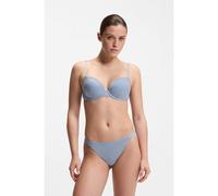 BOSS Push-up bra in microfibre with peony lace - Style PUSH UP_PEONY LACE, 50545334 Light Blue 34D
