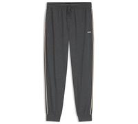 BOSS Pyjama bottoms in stretch cotton with signature side stripes - Style Unique Pants Cuff CW, 50570346 Grey S