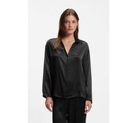 BOSS Pyjama top in satin with all-over monogram pattern - Style B Monogram_Shirt VN, 50570996 Black XL