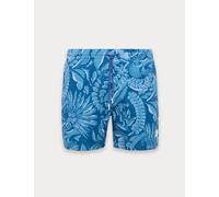 Boss Quick Dry Pocketed Printed Swim Shorts Blue