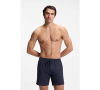 BOSS Quick-dry swim shorts in stretch seersucker - Style Relax_Trunk, 50561184 Dark Blue XXL