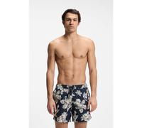 BOSS Quick-dry swim shorts with all-over print - Style Discus, 50544499 Dark Blue S