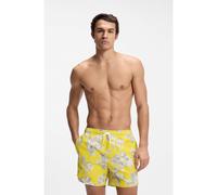 BOSS Quick-dry swim shorts with all-over print - Style Discus, 50544499 Yellow XL