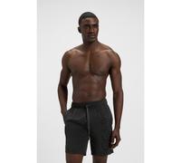 BOSS Quick-dry swim shorts with large embroidered logo - Style Whale, 50469329 Black XXL