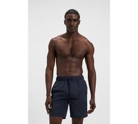 BOSS Quick-dry swim shorts with large embroidered logo - Style Whale, 50469329 Dark Blue S