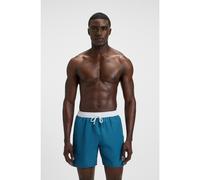 BOSS Mens Starfish Contrast-Logo Swim Shorts with Full Lining