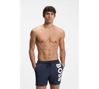 BOSS Quick-drying swim shorts with printed logo - Style Octopus, 50514502 Dark Blue XXL