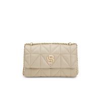 BOSS Quilted shoulder bag with Double B monogram - Style B_ICON M Sh. Bag QN, 50557972 Light Beige pcs.