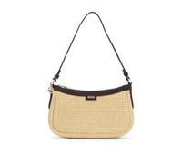 BOSS Raffia shoulder bag with Double B monogram charm - Style NUMAH SM Hobo RF, 50563861 Beige pcs.