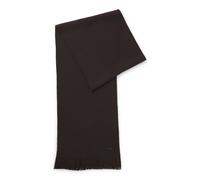BOSS Raschel-knit scarf in virgin wool - Style Albas, 50495340 Dark Brown pcs.