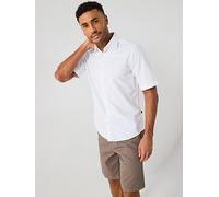 BOSS Rash Short Sleeve Regular Fit Shirt, White, Size Xl, Men White