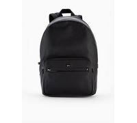 BOSS Ray Faux Leather Backpack Bag, Black, Men Black