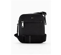 BOSS Ray PU Crossbody Bag, Black, Men Black