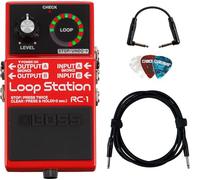 Boss RC-1 Loop Station Kit with Instrument Cable, Patch Cable and Picks