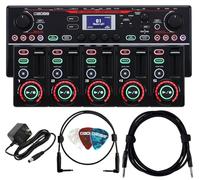 Boss RC-505 MkII Loop Station Bundle with Power Supply, 3m Instrument Cable, Patch Cord and Picks