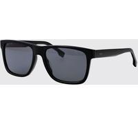 Boss Rectangular Aviator Acetate Sunglasses with Lettering Logo - Size: 57 - male