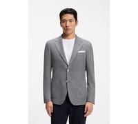 BOSS Regular-fit blazer in a patterned linen blend - Style L-Jeff-J-2PP-253, 50560810 Dark Blue 38R